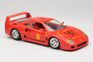 Ferrari F40 #8 Bevro International Rouge 1987 Bburago 1:18 3332-P3 Métal Moulé — image 6 sur 8