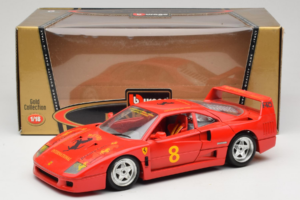 Ferrari F40 #8 Bevro International Rouge 1987 Bburago 1:18 3332-P3 Métal Moulé — image 8 sur 8
