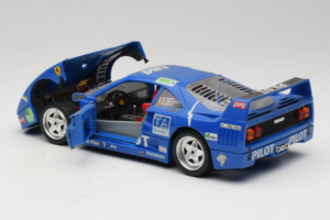 Ferrari F40 #34 M. Ferte / Thavenin / Palau Pilot Bleu 1987 Bburago 1:18 3032-B1 Métal Moulé — image 5 sur 8