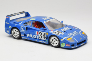 Ferrari F40 #34 M. Ferte / Thavenin / Palau Pilot Bleu 1987 Bburago 1:18 3032-B1 Métal Moulé — image 6 sur 8
