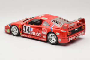 Ferrari F40 LM Pilot #34 Ferte / Thavenin / Palau 24 Hours of Le Mans 1995 Rouge Bburago 1:18 3032-P3 Métal Moulé — image 7 sur 8