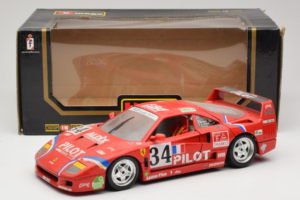 Ferrari F40 LM Pilot #34 Ferte / Thavenin / Palau 24 Hours of Le Mans 1995 Rouge Bburago 1:18 3032-P3 Métal Moulé — image 8 sur 8
