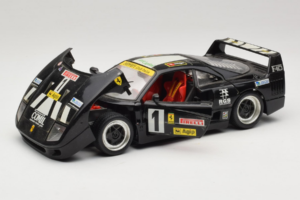 Ferrari F40 Pirelli Agip #1 Noir Bburago 1:18 3332-B1 Métal Moulé — image 2 sur 8