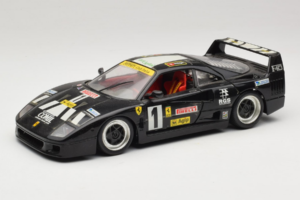 Ferrari F40 Pirelli Agip #1 Noir Bburago 1:18 3332-B1 Métal Moulé