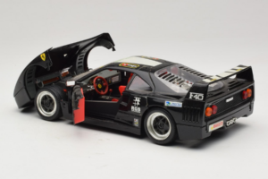 Ferrari F40 Pirelli Agip #1 Noir Bburago 1:18 3332-B1 Métal Moulé — image 5 sur 8