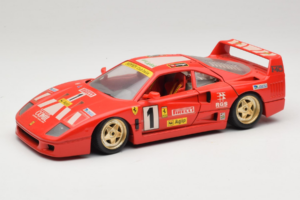 Ferrari F40 Pirelli Agip #1 Ferrari Club Italia Rouge Bburago 1:18 3032-P2 Métal Moulé