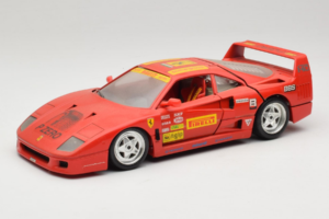 Ferrari F40 Pirelli BBS Rouge Bburago 1:18 3032-P4 Métal Moulé