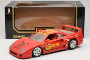 Ferrari F40 Pirelli BBS Rouge Bburago 1:18 3032-P4 Métal Moulé — image 8 sur 8