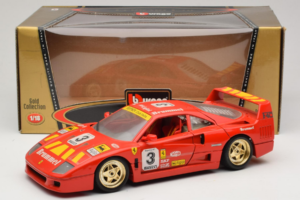 Ferrari F40 #3 Pirelli Rouge 1987 Bburago 1:18 3332-P4 Métal Moulé — image 8 sur 8