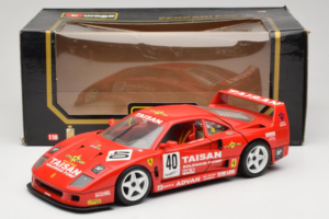 Ferrari F40 #40 T. Ohta / A. Reid Taisan Rouge 1987 Bburago 1:18 3022-T1 Métal Moulé — image 8 sur 8