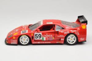 Ferrari F40 LM Unisys #59 Ota / P. Nappi / R. Donovan 24 Hours of Le Mans 1996 Bburago 1:18 3032-U1 Métal Moulé — image 4 sur 8
