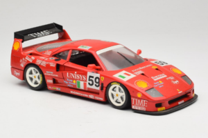 Ferrari F40 LM Unisys #59 Ota / P. Nappi / R. Donovan 24 Hours of Le Mans 1996 Bburago 1:18 3032-U1 Métal Moulé — image 6 sur 8