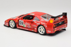 Ferrari F40 LM Unisys #59 Ota / P. Nappi / R. Donovan 24 Hours of Le Mans 1996 Bburago 1:18 3032-U1 Métal Moulé — image 7 sur 8