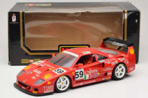 Ferrari F40 LM Unisys #59 Ota / P. Nappi / R. Donovan 24 Hours of Le Mans 1996 Bburago 1:18 3032-U1 Métal Moulé — image 8 sur 8