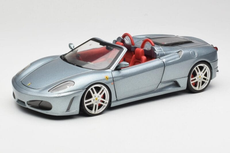 Ferrari F430 Spider Blue Metallic Hot Wheels 1:18 H3074 Métal Moulé