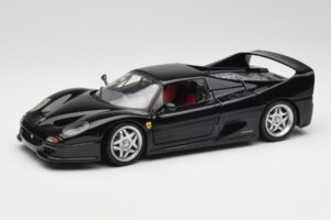Ferrari F50 Noir Hot Wheels 1:18 23910 Métal Moulé