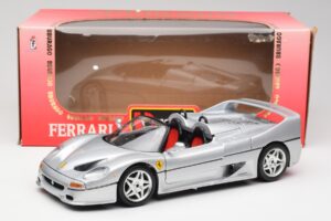 Ferrari F50 Cabriolet Argent Bburago 1:18 3372 Métal Moulé — image 8 sur 8