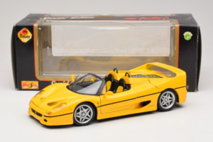 Ferrari F50 Cabriolet Shell Jaune Maisto 1:18 3076-Y2 Métal Moulé — image 8 sur 8