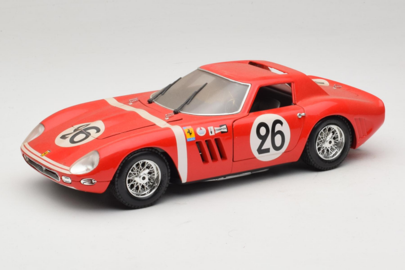 Ferrari 250 GTO #26 Rouge Guiloy 1:18 67526 Métal Moulé