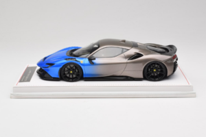 Ferrari SF90 Novitec Blue Grey Metallic IVY 1:18 REMC029 Résine