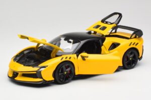 Ferrari SF90 XX Stradale Giallo Modena Bburago 1:18 18-16020Y Métal Moulé — image 2 sur 8