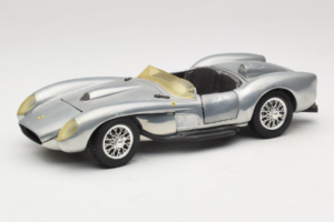 Ferrari Testa Rossa Chrome Silver Hot Wheels 1:18 25737 Métal Moulé