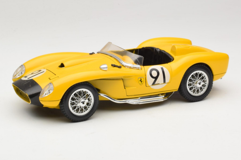 Ferrari 250 Testa Rossa #91 Jaune Edition Limitée Bburago 1:18 3007-Y1 Métal Moulé