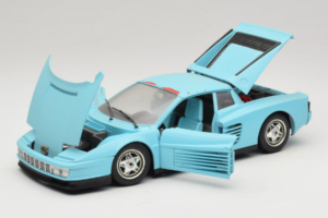Ferrari Testarossa Borsenmodell 1997 Edition Limitée Bleu Bburago 1:18 B002 Métal Moulé — image 2 sur 8