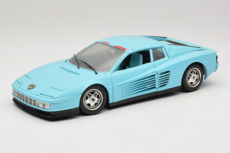 Ferrari Testarossa Borsenmodell 1997 Edition Limitée Bleu Bburago 1:18 B002 Métal Moulé