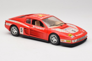 Ferrari Testarossa Brummel #5 Rouge 1984 Bburago 1:18 3004-P1 Métal Moulé — image 6 sur 8