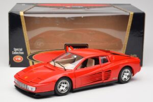 Ferrari Testarossa Rouge Bburago 1:18 3019 Métal Moulé — image 8 sur 8