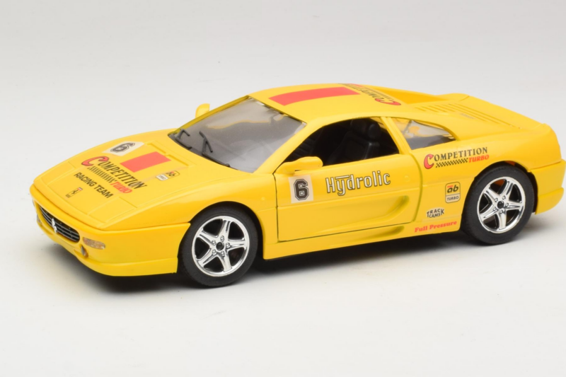 Ferrari F355 Berlinetta Jaune Course Solido 1:18 9009-Y1 Métal Moulé