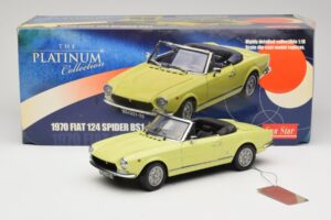 Fiat 124 Spider BS1 Jaune Sun Star 1:18 4921 Métal Moulé — image 8 sur 8