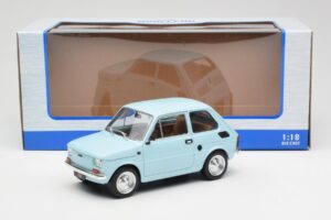 Fiat 126 Bleu Clair MCG 1:18 MCG18415 Métal Moulé — image 6 sur 6