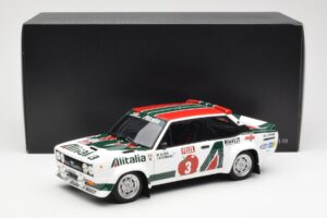 Fiat 131 Abarth #3 M. Alen / I. Kivimaki Winner Rally 1000 Lakes 1980 Kyosho 1:18 08376H Métal Moulé — image 8 sur 8
