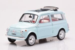 Fiat 500 Giardiniera Acquamarina Bleu Norev 1:18 187742 Métal Moulé
