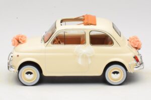 Fiat 500 L Ivoire Wedding Gift Norev 1:18 187780 Métal Moulé — image 3 sur 6