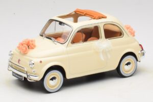Fiat 500 L Ivoire Wedding Gift Norev 1:18 187780 Métal Moulé