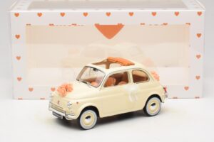 Fiat 500 L Ivoire Wedding Gift Norev 1:18 187780 Métal Moulé — image 6 sur 6