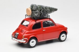Fiat 500 L Rouge Christmas Norev 1:18 187779 Métal Moulé — image 2 sur 6