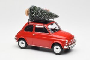 Fiat 500 L Rouge Christmas Norev 1:18 187779 Métal Moulé — image 4 sur 6