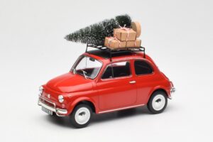 Fiat 500 L Rouge Christmas Norev 1:18 187779 Métal Moulé