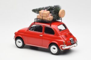 Fiat 500 L Rouge Christmas Norev 1:18 187779 Métal Moulé — image 5 sur 6