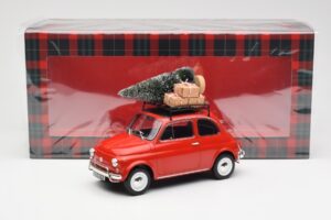 Fiat 500 L Rouge Christmas Norev 1:18 187779 Métal Moulé — image 6 sur 6