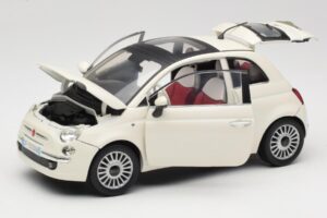 Fiat 500 Blanc Mondo Motors 1:18 500291 Métal Moulé — image 2 sur 8