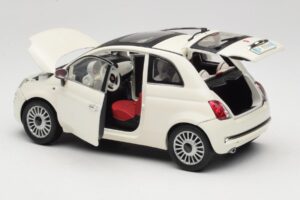 Fiat 500 Blanc Mondo Motors 1:18 500291 Métal Moulé — image 5 sur 8