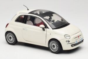 Fiat 500 Blanc Mondo Motors 1:18 500291 Métal Moulé — image 6 sur 8