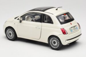Fiat 500 Blanc Mondo Motors 1:18 500291 Métal Moulé — image 7 sur 8