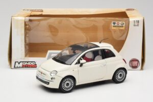 Fiat 500 Blanc Mondo Motors 1:18 500291 Métal Moulé — image 8 sur 8
