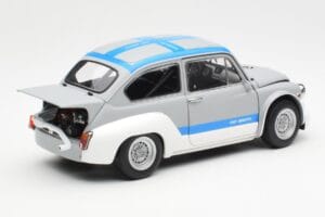 Fiat Abarth 1000 TCR Gris Mat Bandes Bleues AUTOart 1:18 72642 Métal Moulé — image 3 sur 8